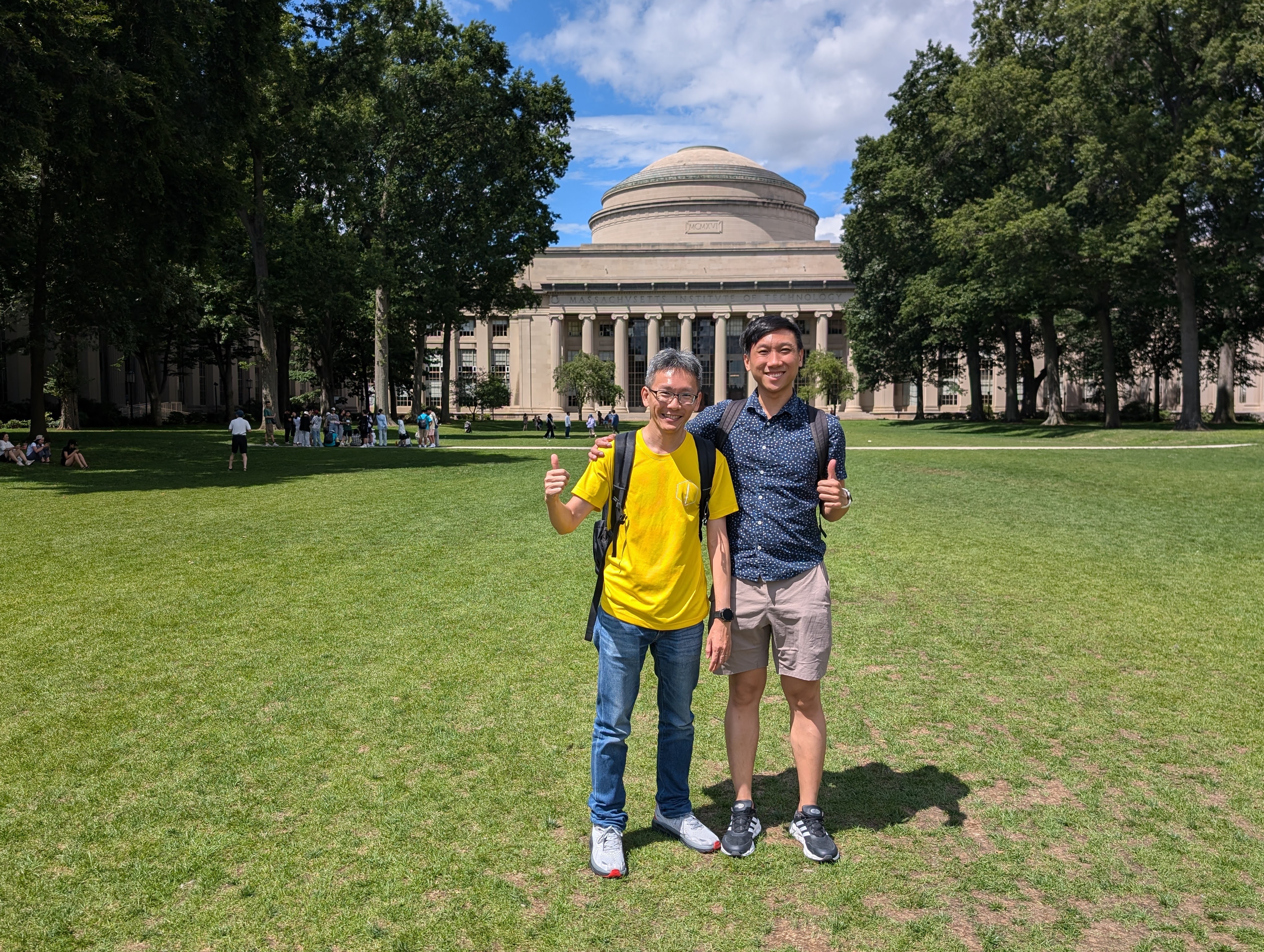 A/Prof Andy W. H. Khong and Sylvester Chun at MIT during the MWSCAS 2024 trip